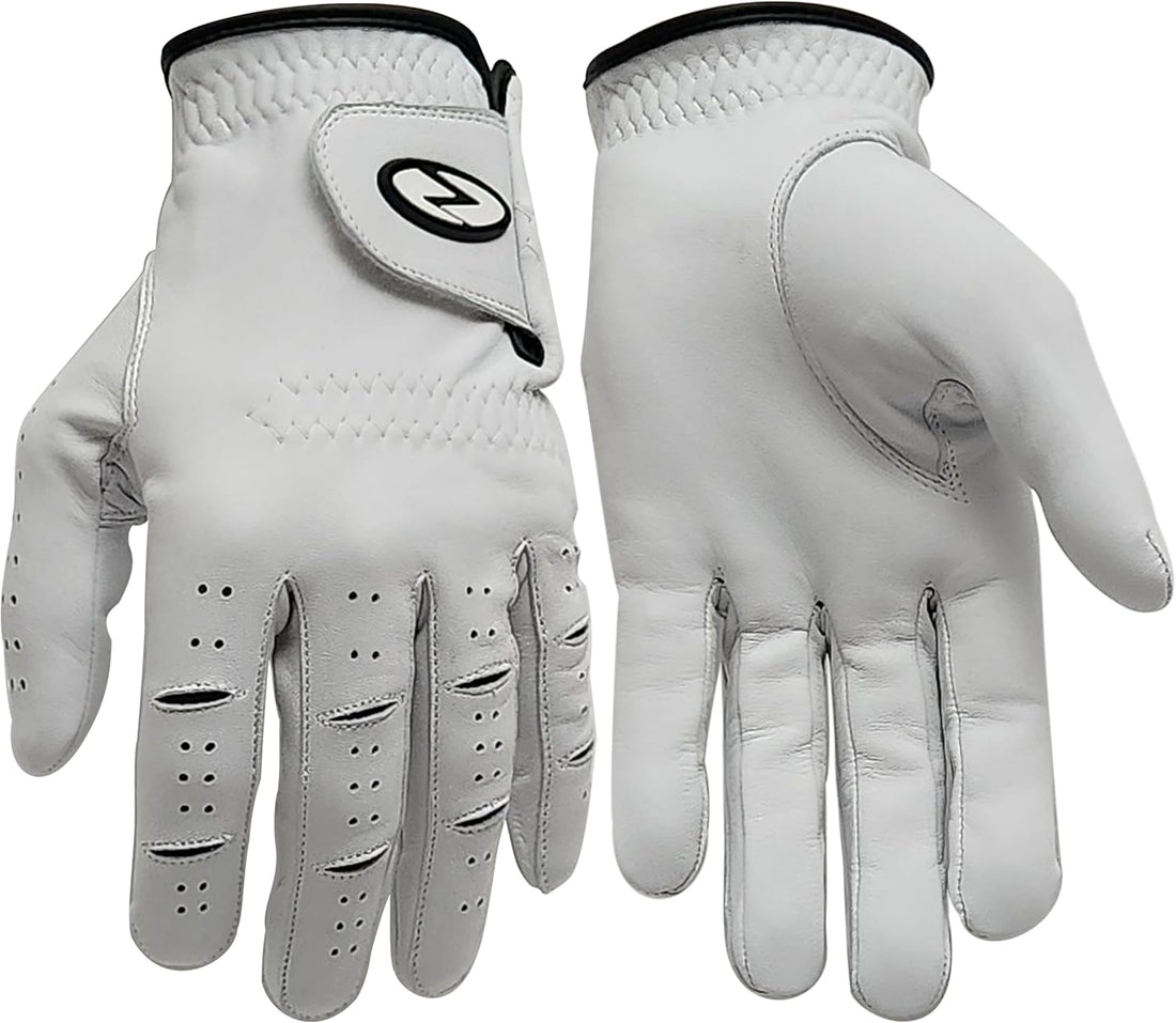 BirdieFlex Golf Gloves, Left Hand Glove for Right-Handed Golfer, Premium Quality Cabretta Leather