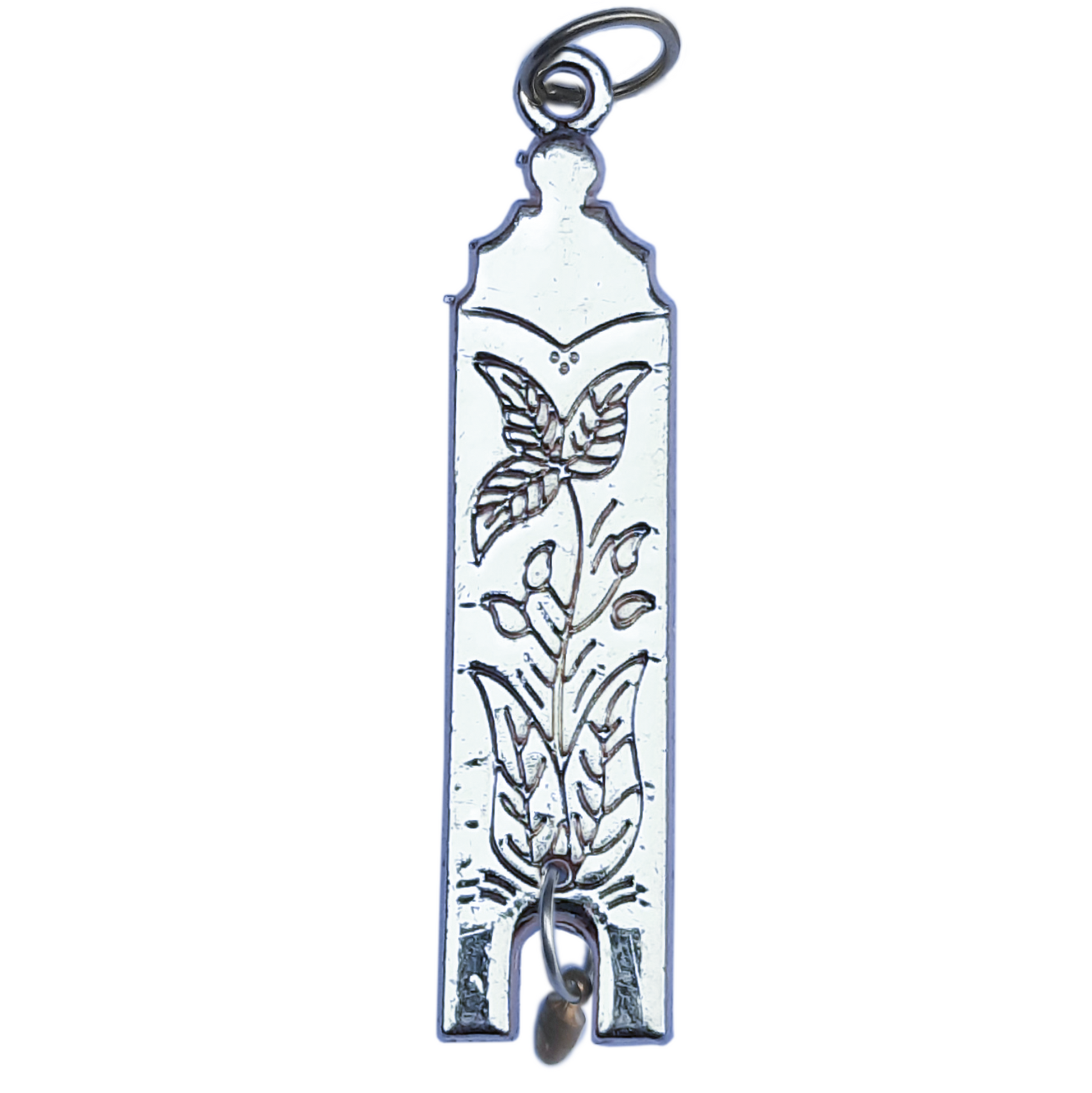 Junior Warden Jewel – Plumb, silver Masonic officer jewel