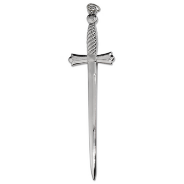 Tyler Jewel – Sword, silver Masonic officer jewel