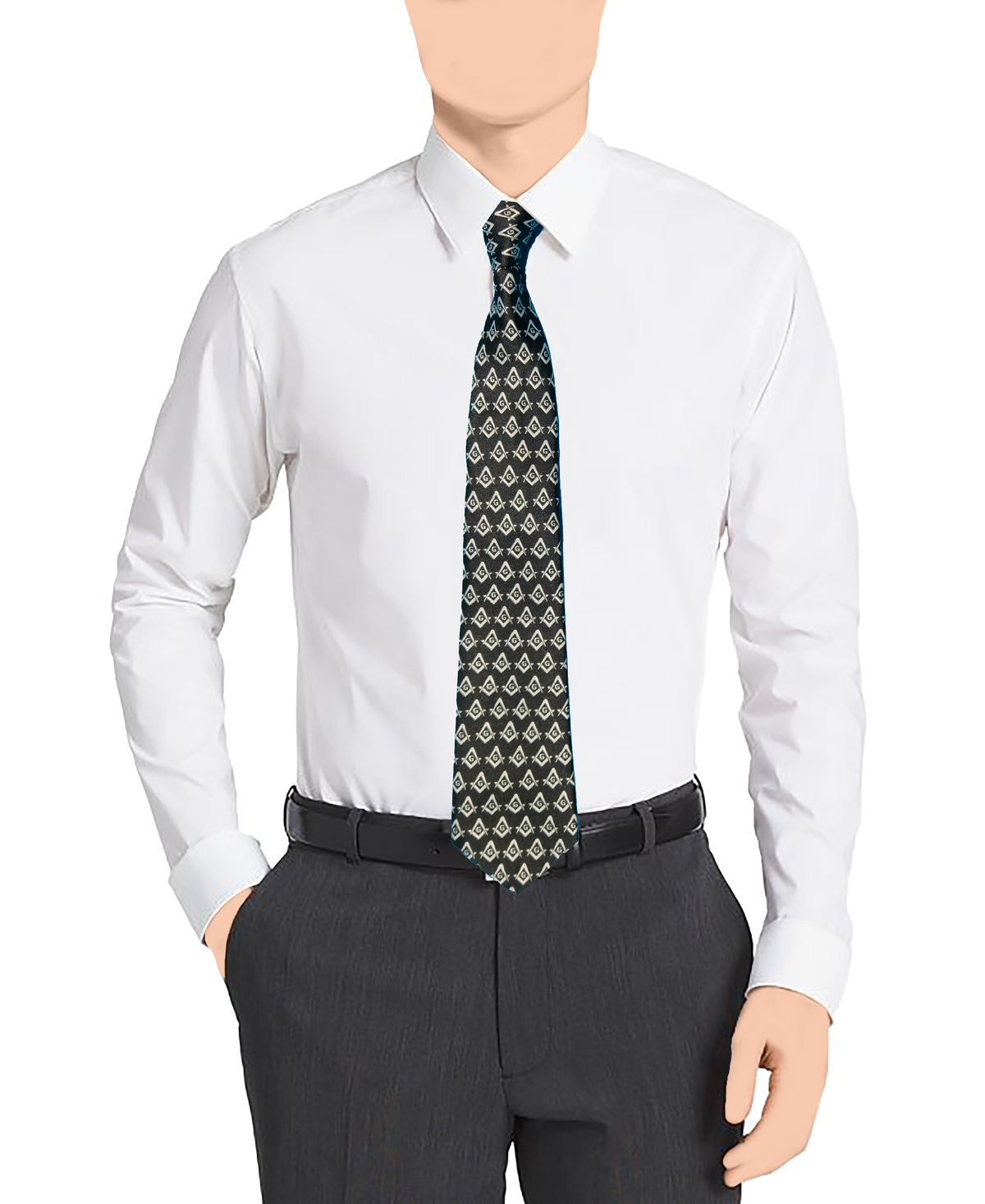 Classic Masonic Black Tie – Essential Lodge Accessory – Master Mason Essentials Bundle