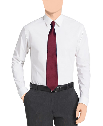 Masonic Burgandy Tie - Square and Compass Design: Masonic Profession Collection