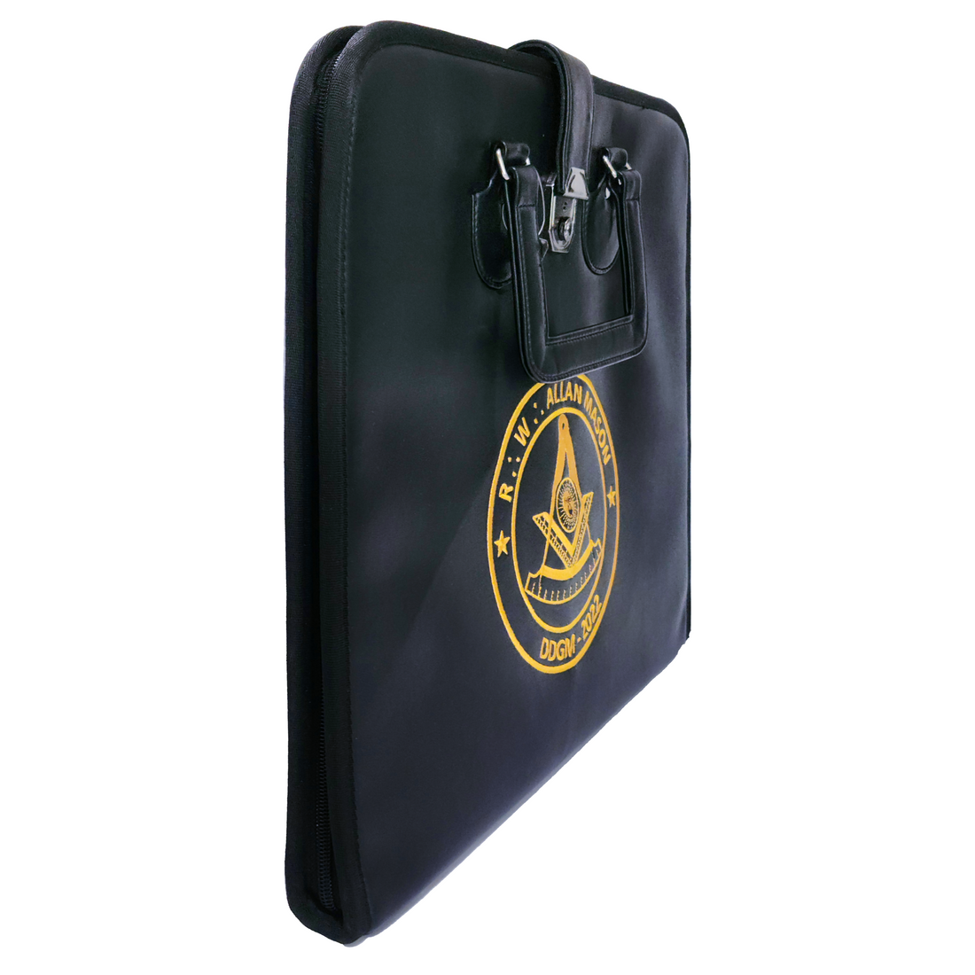 Customized Past Master Apron Case – Personalized Embroidery, Faux Leather Exterior & Optional Velvet Lining
