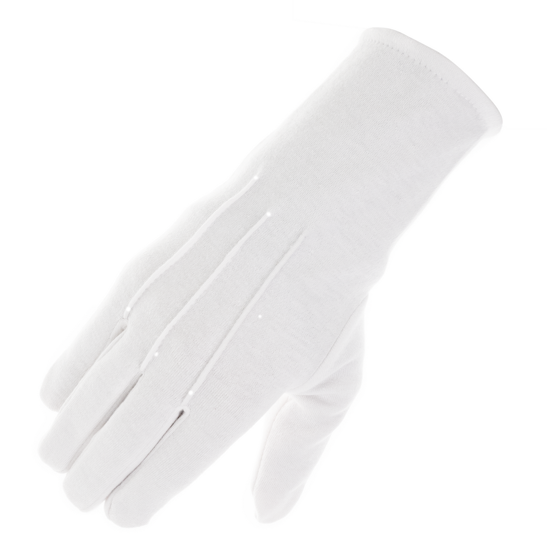 Classic White Cotton Masonic Gloves – Formal Regalia Gloves for Ceremonies, Lodge Meetings & Ritual Use