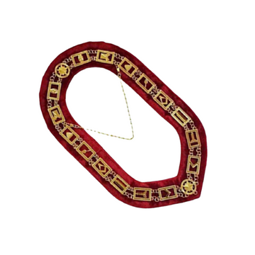 Red Velvet Blue Lodge Chain Collar