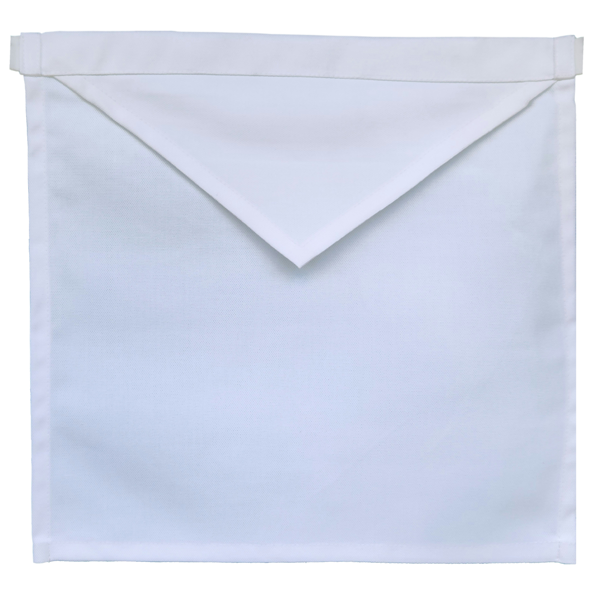 Plain White Cotton Visitor Apron for Lodge and Travel Use