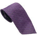 Purple Masonic tie with Square & Compass lattice pattern, premium fabric, and subtle geometric design for lodge meetings, grand lodge sessions, ceremonies, and Masonic events
