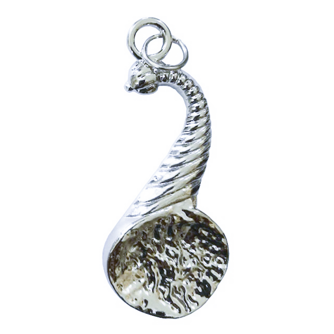 Junior Steward Jewel – Cornucopia, silver Masonic officer jewel